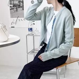 투톤 민트 카디건(국산)_19678343_667501