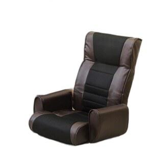 좌식 의자 거실 접이식 합성 피혁 각도 팔걸이 좌석 단계 조절 리클라이닝