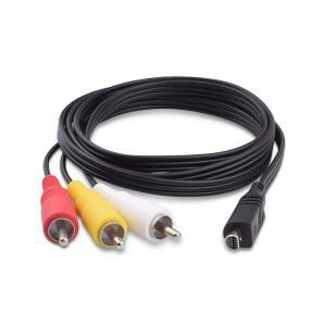 Awsymom VMC-15FS AV A/V 오디오 비디오 케이블 교체 10핀 3RCA 코드, 소니 핸디캠 캠코더 DCR-SR40 DCR-HC20 HDR-CX7 HDR-FX7 DCR-DVD301 /305 /308 이상, 3.9피트