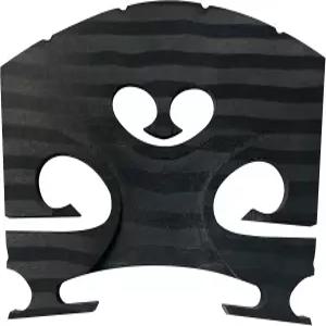 프리미엄 카본 파이버 4/4 바이올린 브리지 - 모든 바이올린을 위한 프리컷 및 프리핏 향상된 음향 성능