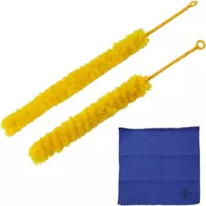 2Pc 플루트 청소 브러시 면봉 목관 부품과 호환 가능