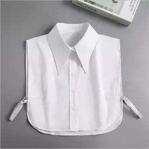 카라 스탠다드 뾰족 레이어드 이너셔츠 넥케이프 코튼 lJk6+9FRp