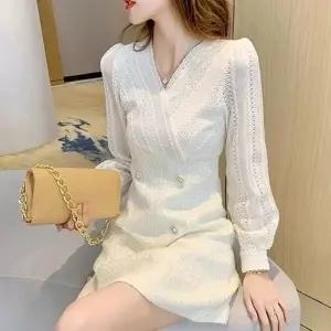 랩디자인 블라우스 트위드 화이트 원피스 상견례 모임_19872437_667501