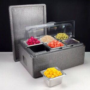 토핑 재료 쇼케이스 신선유지 반찬 미니 저온 냉장고 식당