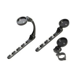 트라이리그 폴리마운트 3 in 1 에어로바 아웃 프론트 바이크 컴퓨터 마운트 BTA 홀더 및 라이저 액션 카메라 클램프 - 와후 가민 핸들바 브래킷과 호환 TT 트라이애슬론 액세서