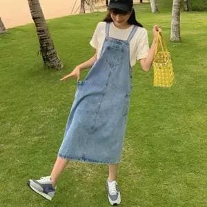 캐주얼원피스 대학생 데이트 청 멜빵 20대룩 데이트원_19912019_667501