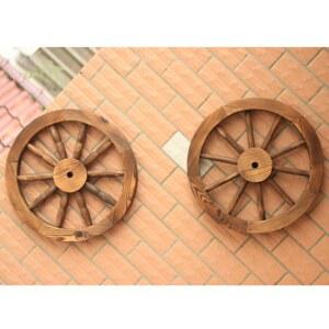 원목 마차 나무 홀더 펜던트 바퀴 이집트 화분 고물 장식 공예 정원