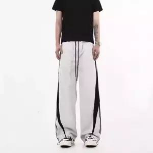 토르 바지 남사친 캐주얼 가을 밴딩 배기 하이 밑단 스트레이트 스트링 스포츠 OPH3