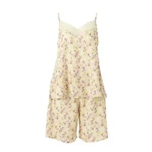 [롯데백화점]비너스 모달 직조 꽃나염 레이스 데이웨어 슬립웨어 끈 나시세트[VDW5026/VHS5026]