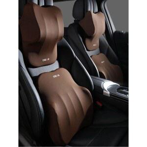 자동차 레스트 허리 메모리폼 패션 세트 슬로우 보호대 시트 리턴 쿠션 등받이 차량용