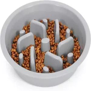 JASGOOD 개 슬로우 피더 - 반려동물 사료 공급기를 위한 슬립 퍼즐 볼 줄이기 인터랙티브 블롯 스톱 고가의