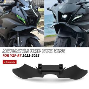 야마하 YZF-R7 2025 2022용 바이크 오토바이 고정 날개, 공기역학적 윙렛, R7 신형 윙 에어 가이드 스포일