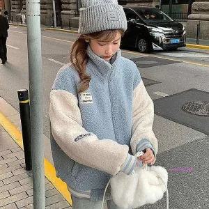 여성캐주얼후리스 자켓 간절기아우터 여자 뽀글이 패션점퍼 가을 봄가을yza279