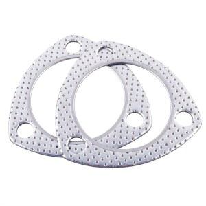 다목적 매니폴드 촉매 변환기 터빈 헤더 교체 샤프트 리턴 엔진 배기 파이프 u2026을 위한 JOIUYOLJ 플랜지 개스킷 2.25인치 2Pcs 3볼트