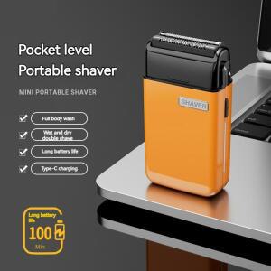 MOTAWISH 미니 전기 면도기 왕복 2날 Type-C 충전식 전신 세척 가능 휴대용