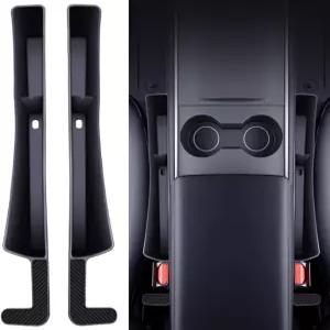 Yibrvoik 차량용 시트 틈새 필러 정리함 2개 팩 - 프리미엄 차량 수납 솔루션 휴대폰 열쇠 카드 등을 위한