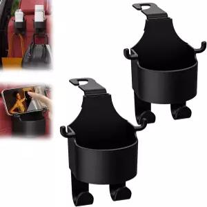 카시트 등받이용 다기능 후크 후크가 달린 뒷좌석 컵 홀더 카용 시트 (2)