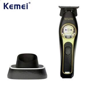 Kemei 2268 무선 이발사 전기 헤어 트리머, 갭 엣지 제로 라이너, 클리퍼, 충전식 마감 커팅 머신