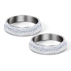 옹푸우 2PCS ID 60mm 자동차 배기 매니폴드 개스킷, 플랜지 개스킷 씰 머플러 링 교체, 흑연 도넛 머플러, 범용 액세서리(60mm)