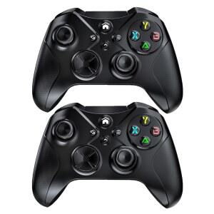 Xbox Series X|S, One 및 Windows 스팀 게임용 다이노수 무선 컨트롤러, 블루투스, 듀얼 진동, 터보, 매크로, 3.5mm 오디오 잭 블랙 - Xbox에 연결하기 전에 PC로 업그레이드하기