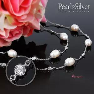 목걸이진주 초커 실버 선물용 귀걸이 담수abc791