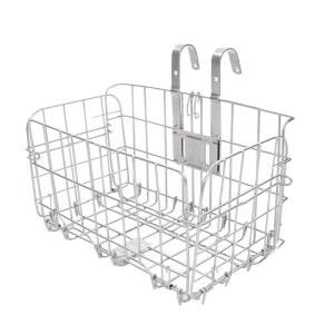 핸들이 있는 접이식 자전거 앞 바구니 와이어 손잡이에 쉽게 설치할 수 있습니다