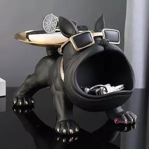 입큰 사탕 받침대 블랙5 트레이 불독 열쇠 시계 차키 스탠드 보관함qrs754