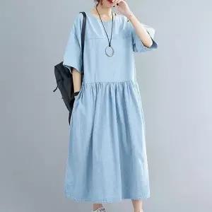 절개 A라인 롱원피스 여유핏 허리셔링 데일리_19914776_667501