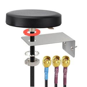 슈퍼뱃 4G LTE 셀룰러 GPS 결합 안테나 고정 브래킷 벽 장착 SMA 남성 MIMO 안테나, 산업 게이트웨이 모바일 라우터 트레일 카메라 모뎀 차량 실시간 추적 지원