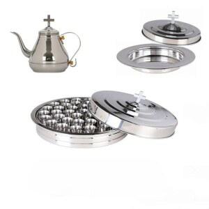 성찬기세트 기독교 접시 그릇 성례용품 세트 잔 컵 성찬식