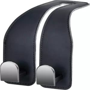 헤드레스트용 자동차 후크 가죽 카시트 백 수납 정리함 인테리어 액세서리 지갑 우산용 넓고 깊은 시트