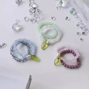 우정반지 담수진주 비즈반지 FR007 2개set