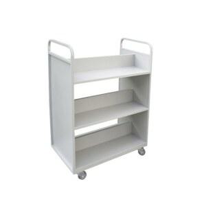 도서관 북카트 서점 수레 북트레이 화이트 수납장 인테리어 책장 웨건 운반 보호형