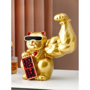 복고양이 개업선물 팔 빵빵 근육 매장 헬스