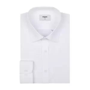 매장정품 renoma 스판 화이트 솔리드 남성 긴팔 슬림핏 와이셔츠 RPFSL0109WH 1214736