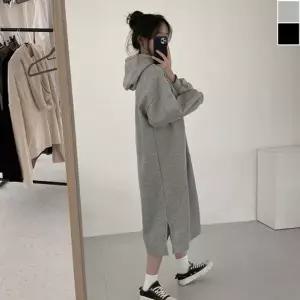 여자 후드 기모 트렌드 롱원피스 1P 데일리 데일리 패_19951263_667501