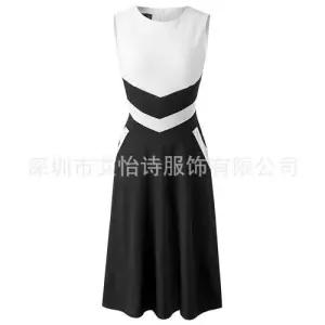 스파이더맨 원피스 여친 오피스룩 미디엄 봄가을 편안한 민소매 라운드 OPH1