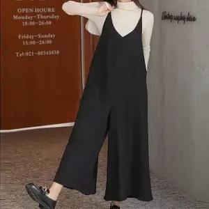 봄가을 멜빵바지 9부 캐주얼 여성점프수트 오버핏 와_20137037_667501