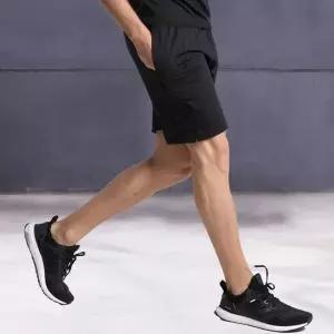 [하프클럽/]남성 헬스 조깅 기능성 레이어드 반바지 블랙 ON-PTH-QWFMRLL4
