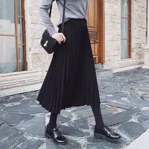 스파이더맨 스커트 미디 여사친 플리츠 A라인 OPH3