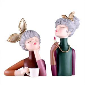 소녀 미니소품 데코 생일 케이크 트레이 소녀를 리본 정원 스노우 장 실내 발렌타인