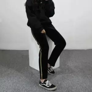 가을 겨울 윈터 벨벳기모팬츠 여성 따뜻 벨벳일자트레_20175706_667501