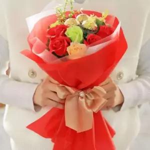 페레로로쉐 초콜릿 꽃다발 레드 생일 졸업식 선물