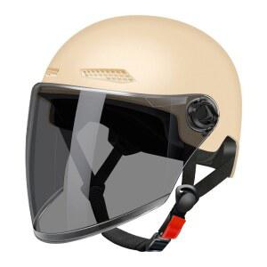 여름헬멧 반모 공용 전기스쿠터 귀요미 반헬멧 축전지차 빈티지 클래식 모터사이클