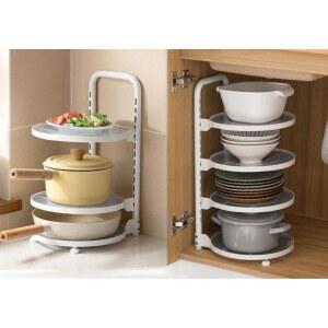 조리기구 정리대 냄비 풀아웃 수납 다기능 프라이팬 플랫 레이어드 밥솥 펀치 버너 후라이팬