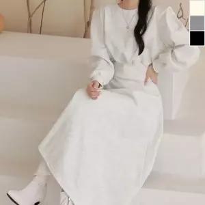 프릴 기모 밴딩 트렌드 맨투맨 롱스커트 데일리 데일_19953187_667501