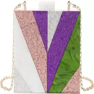 여성용 레토데 아크릴 클러치백 지갑 퍼펙스 백 핸드백