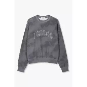 STUDIO TOMBOY 물나염 프린트 맨투맨_챠콜 91F6122771 1103982