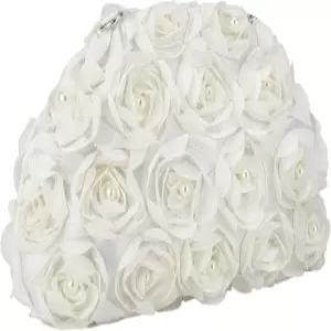 여성용 코몬 플로럴 클러치 지갑 우아한 이브닝 핸드백 신부 숄더백 탈부착 가능한 체인 포함