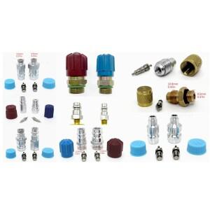 에어컨 냉매 충전 노즐, 알루미늄 A/C 용접 밸브,